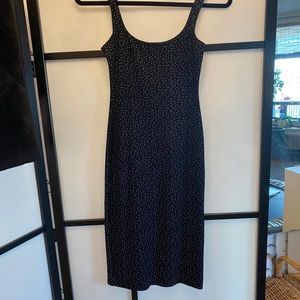 American Apparel Ponte pencil polka dot dress